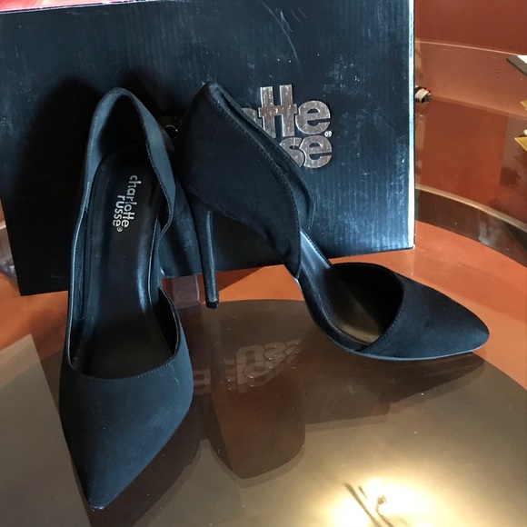 Simple Black Suede 5in Heel - Picture 2 of 4